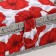 Casket for needlework "Red poppies on white" 18x12x9.5 cm