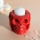 Skull Silence Cloth 7*10cm Red