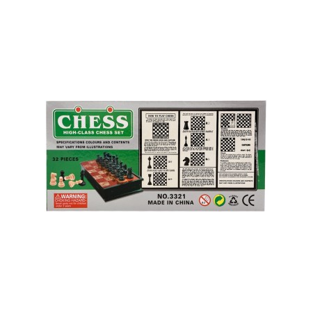 Chess 20 x 20 cm, King H-3.3 cm, d-2.5 cm, plastic board and figures-8