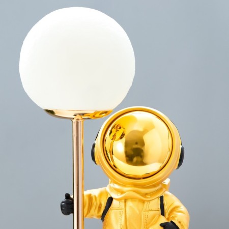 Cosmonaut's table lamp LED USB white-gold 14x10.5x31.5 cm Risalux-4