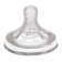 Nipple for a bottle, +6 months (x), Natural, wide throat 50mm., Physiological No. 4