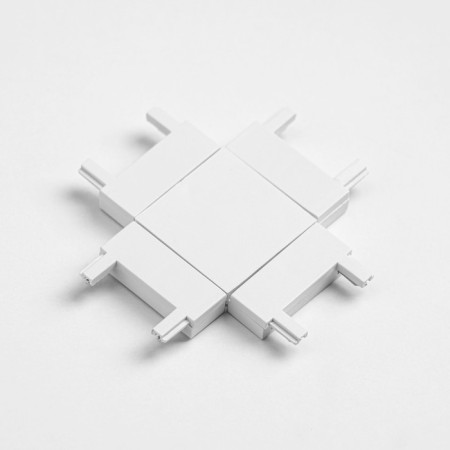 Connector ultra-shaped x-shaped white 4.6x4.6x0.6 cm