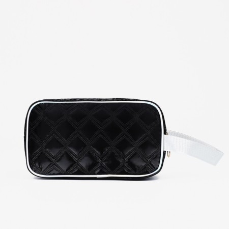 Cosmetic bag with lightning, black color-1