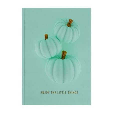 Note book A5, 128 sheets in the Velvet Pumpkin line, solid cover, lamination of software touch, offset 65g/m2