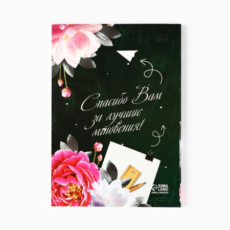 Set: Diary and soap petals "Golden Teacher"-3