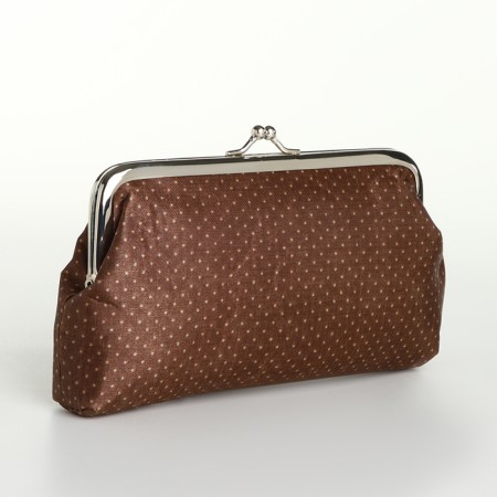 Cosmetic bag, brown color