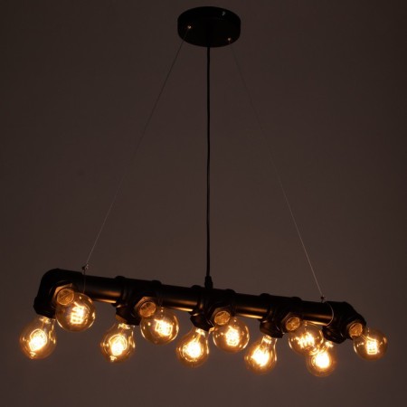 Lamp "TUBO" 10he27 40W black 7x5x7-127cm BayerLux-3