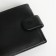 Male purse on the button, black color