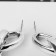 Earrings Metal "Chain" oval links 3pcs, color silver