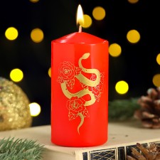 Candle - New Year's cylinder 