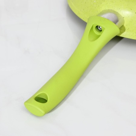 Trendy Style pan, d = 26 cm, plastic handle, anti -stick coating, green color-4