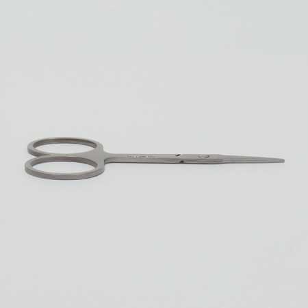 Scissors manicure, straight, narrowed, 9 cm, silver color-4