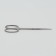 Scissors manicure, straight, narrowed, 9 cm, silver color