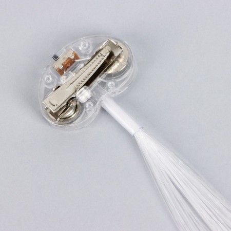 Hair strand on a hairpin, luminous, 3.5 x 33 cm-3