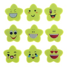A set of curly eraser 