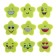 A set of curly eraser "Smile", 3 pieces, in a blister, mix