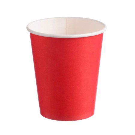 Paper glass "red" 250 ml, diameter 80 mm
