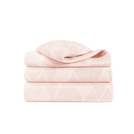 Blanket, size 150 × 190 cm, jacquard, tire color - peach