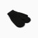 Women's mittens minku, black color, 22 cm