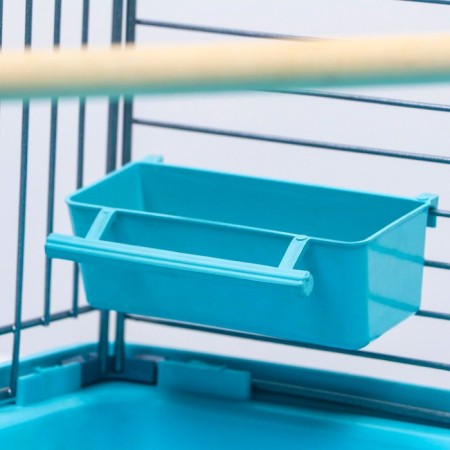 Birds Cell "Piggers" No. 104, collapsible, 1 section, 58 x 40 x 48 cm, turquoise-12