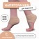 Pedicure heaps moisturizing, with silicone inserts, One size, beige color