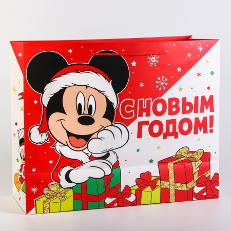 New Year. Gift package, 40x49x19 cm, packaging, Mickey Mouse-2