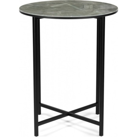 Journal table Volopas metal, royal marble/black 48x48x60 cm-1