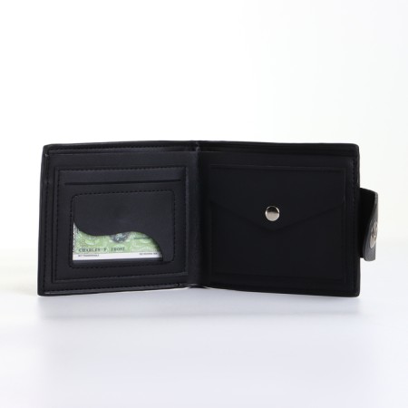Male purse on a magnet, black color-6