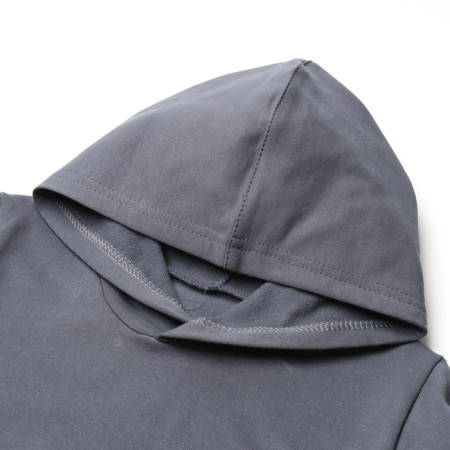 The kit for children (sweatshirt, trousers) was launched, dark gray color, height 98 cm-1