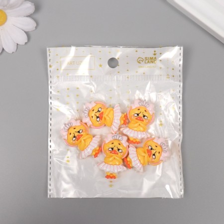 Decor for creativity plastic "Diplon in a skirt" set of 5 sh 3.1x2.5x1 cm-3
