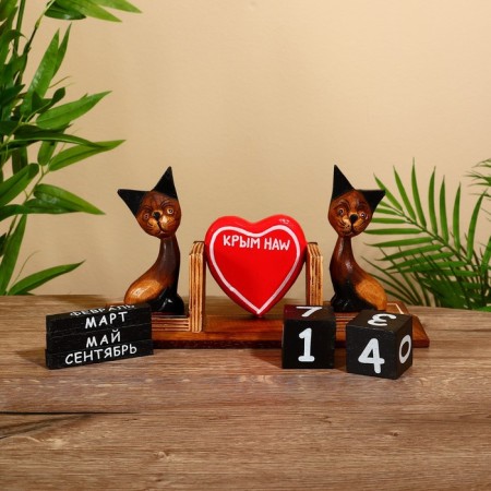 The desktop calendar "cats" 6.5x28x15 cm-3