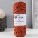 Knitting cord 100% polyester, width 3 mm 100m (terracott)