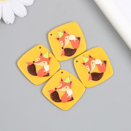 Acryl's work decor "Fox in the cap" 0.2x2.9x3 cm-2