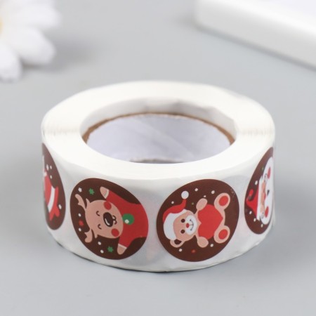 Stick Paper "New Year's Joy" d = 2.5 cm 500 pcs in a roll 3x6.5x6.5 cm-2