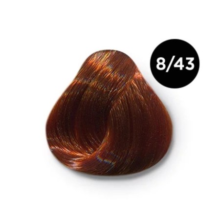 Cream-coloring hair permanent OLLIN Professional Color, tone 8/43 light-brown copper-golden, 100 ml-1