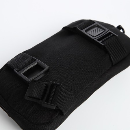 Young backpack from a lightning textile, 3 pockets, a bag, a suitcase holder, black/white color-10