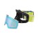 Premium mask glasses, for motorcycle, removable two-layer glass, two orange colors, blue