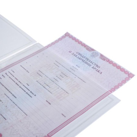 The folder for the certificate of marriage "Tender Flower", A4-4