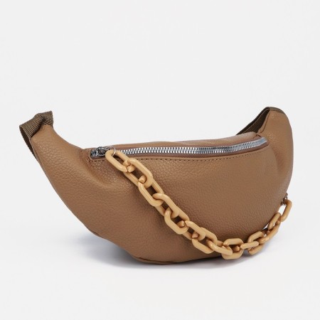 Lightning waist bag, beige color-2