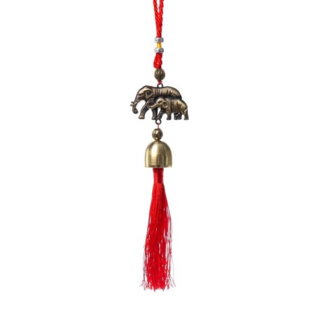 Bell Metal "Elephant and Elephant" 1 bell d = 2.5 cm 35x5x2.7 cm-4