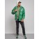 Eco -leather jacket men, size 48, green color