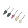 A set of balls of abrasive tundra, shank diameter 3 mm, 5 pcs.