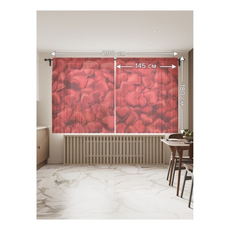 Photo "openwork hearts", size 145x180 cm, 2 pcs-1