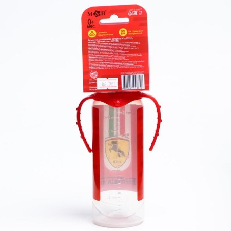 A bottle for feeding “Formula No. 1”, classic throat, 250 ml., 0 months, cylinder, with handles-6