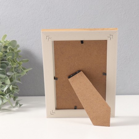 Photo frame plastic 10x15 cm "Antik" Blue with a white stripe 1.5x14x19 cm-3