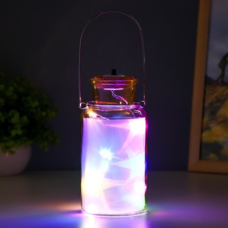 Night "Ande" LED from batteries yellow 8x8x16.5 cm Risalux-2