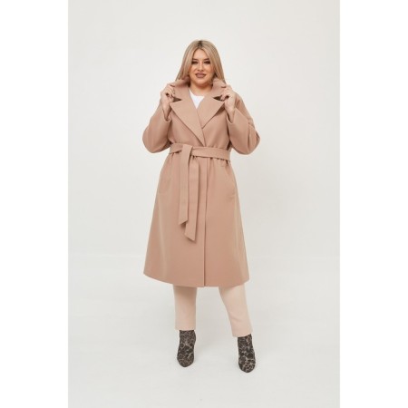 Female coat, size 58, beige color-2
