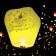The flashlight of the “space birthday” desires dome, yellow