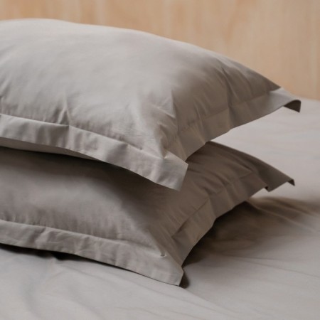 Fergy pillowcase set, size 70x70 cm, beige-gray color, 2 pcs-1
