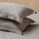 Fergy pillowcase set, size 70x70 cm, beige-gray color, 2 pcs